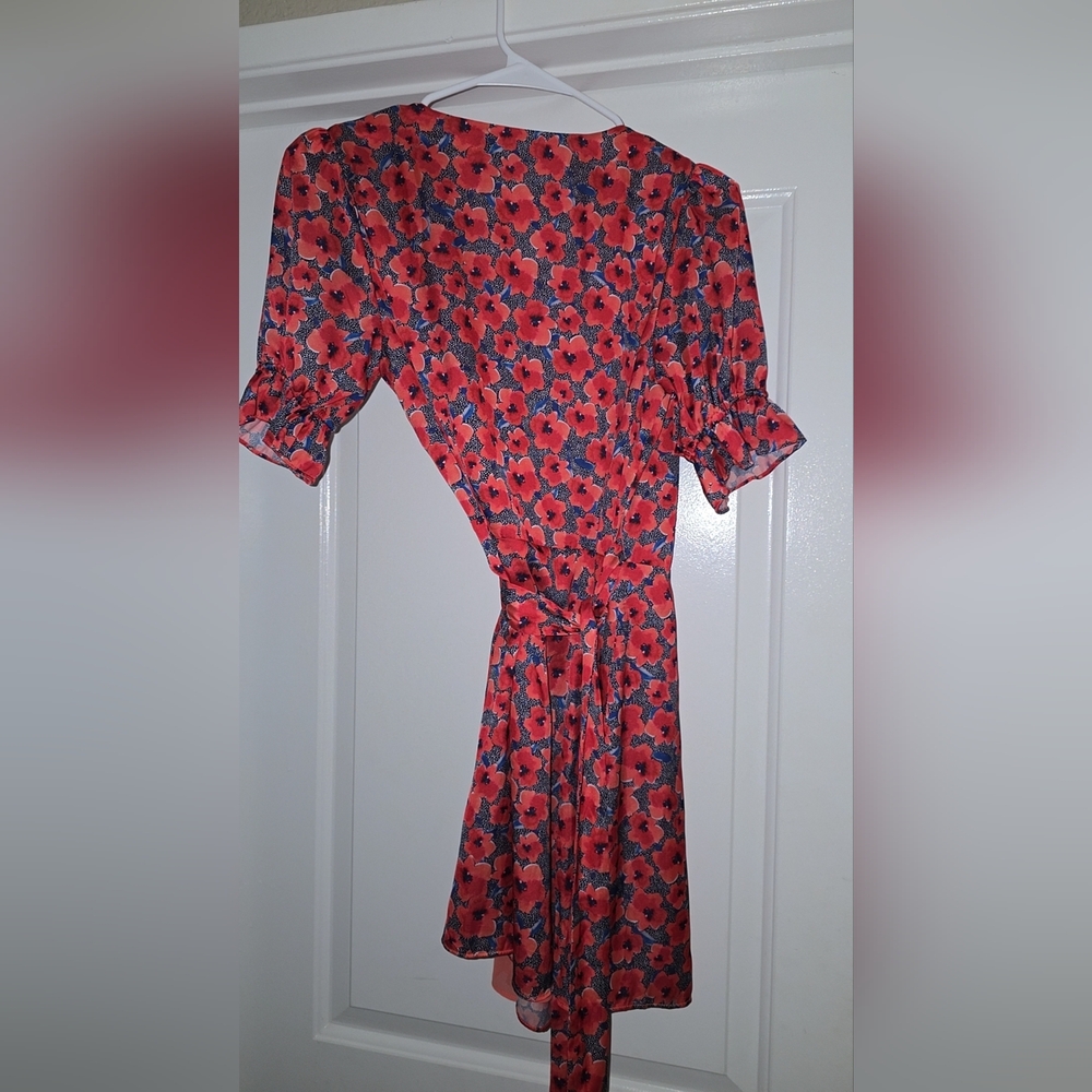 ❤️ House of Harlow 1960 Floral Wrap Dress XS Boho Mini - Picture 4 of 4